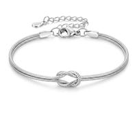 1 Pezzo 1PC Bracciali Coppia Bracciale Amicizia Bracciale Donna Argento 925 Bracciali Amicizia Donna, Braccialetti Nodo D'amore, Regali di Coppia, Regalo Amica, Regalo Fidanzato,San Valentino Per Lei