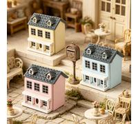 1 pezzo/2/3pcs Miniatura di Villa per Casa delle Bambole da 7cm Decorazione Casa Piccola | Stile American Country Fresco, Molteplici Colori Disponibili | Accessori Miniatura Casa delle Bambole 1:12 |