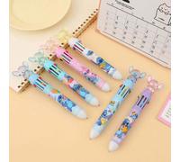 1 pezzo/2 pezzi/3 pezzi/4 pezzi/5 pezzi/10 pezzi Penne gel cancellabili della serie Disney Stitch, confezione da 5, penne a inchiostro a tema cartoni animati da 0,5 mm, perfette per la scrittura e la 