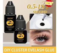 1 pezzo 2 pezzi 3 pezzi 4 pezzi 5 pezzi Colla per estensioni ciglie professionali, 5ml/12ml, tenuta forte, si asciuga in 1-2 secondi con una durata di 6-7 settimane, ipoallergenica di lunga durata, co