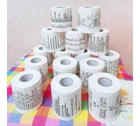 1 pezzo/2 pezzi/3 pezzi/4 pezzi, Carta igienica creativa per studenti, con stampe di sudoku, matematica, fisica, chimica, storia Tagli UnicaCarta tessile