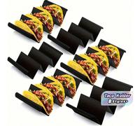 1 pezzo/2 pezzi/3 pezzi/5 pezzi/6 pezzi/8 pezzi/10 pezzi Scaldatore di tortillas multicolore, Portatorte per tortillas, Rastrelliera per tortillas ondulate, Supporto in plastica per tortillas, Support