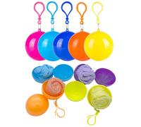 1 pezzo/2 pezzi/3 pezzi/6 pezzi Poncho da pioggia portatile monouso di colore casuale per adulti, rinfrescante d'estate, adatto per spiaggia, viaggio, isolamento, Galentines, cuccioli, carnevale, deco