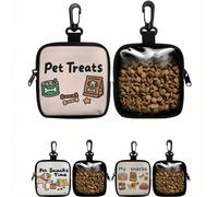 1 pezzo/2 pezzi/3 pezzi Borsa per premi con motivo a cane con gancio e cerniera - Set per l'addestramento degli animali domestici, adatto per l'addestramento dei cuccioli, la conservazione del cibo pe