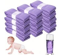 1 pezzo/2 pezzi/4 pezzi/6 pezzi/9 pezzi/12 pezzi Sacchetti sostitutivi per supporti per la spazzatura a prova di odore, sacchetti pieghevoli per la cura del bambino 4,5 cmPolicloruri di vinile