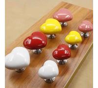 1 pezzo/2 pezzi/4 pezzi Pulsante per sciacquone del water a forma di cuore colorato, accessorio creativo per il serbatoio del water, pulsante d'amore alla moda, accessori per il bagno, strumenti per i