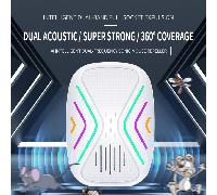 1 pezzo/2 pezzi/4 pezzi Repellente per parassiti ultrasonico intelligente, repellente per parassiti ultrasonico ad alta potenza, onde di risonanza ad alta frequenza, copertura a 360°, scansione delle 