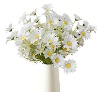 1 pezzo/2 pezzi/6 pezzi/12 pezzi Fiori artificiali di camomilla, stile europeo, piccole margherite finte da scrivania per decorazione domestica, piccoli crisantemi selvatici, adatti per decorazione da