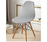 1 pezzo, 2 pezzi, Coprisedia in velluto di volpe argento tinta unita, Coprisedia elastica in velluto, Sgabello da trucco nordico, Resistente allo sporco e agli artigli dei gatti, Articoli per la casa,