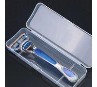 1 pezzo/2 pezzi Custodia portatile e rinforzata per rasoio manuale, custodia per rasoio monouso per il viaggio Tagli Unica,2 pezziBlocchi di colore,Colore unicoPolipropilene