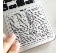 1 pezzo/2 pezzi Pellicola trasparente in PVC per coprire la tastiera | Adatta per Quick Reference/Word/Excel/Windows Shortcuts, migliora l'efficienza dell'ufficio - Adesivo guida per scorciatoie softw