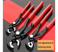 1 pezzo/2 pezzi Pinze regolabili rapide per pompe, stile pulsante ad ingranaggi forgiati con manico confortevole, chiave universale multiuso antirugine per tubi, chiave regolabile con bocca larga, ada