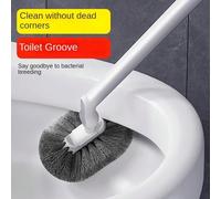 1 pezzo/2 pezzi Spazzola per WC con manico lungo ergonomico, testa a forma di C senza punti ciechi, pulizia profonda, portatile e riutilizzabile, adatta per bagno e tazza del WC, facile pulizia degli 