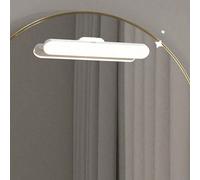 1 pezzo/2 pezzi Specchio per trucco con luce ricaricabile USB, lampada da scrivania a cura degli occhi, luce da lettura, colore e luminosità regolabili, angolo regolabile, luce senza fili per specchio