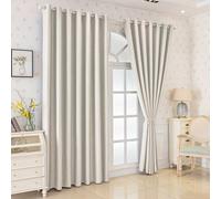 1 pezzo/2 pezzi Tende oscuranti, adatte per soggiorno, balcone, sala da pranzo, camera da letto, ufficio domestico, con anelli in metallo per una facile installazione 24" L x 51" L (60 x 130 cm),39"L 