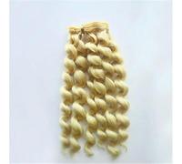 1 pezzo 20 * 100 cm Vite Estensioni dei capelli ricci per tutte le bambole Parrucche per capelli fai da te Trame di capelli resistenti al calore-15