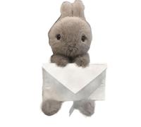 1 pezzo 20cm coniglio peluche giocattolo con lettera d'amore per il compleanno di Natale, regalo per fidanzata e San Valentino