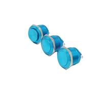 1 pezzo 22mm terminale a vite elettronico impermeabile interruttore a pulsante in metallo altoparlante momentaneo alimentatore for PC ossido di alluminio(Blud,22MM_ROUND HEAD)