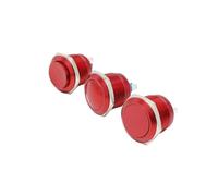 1 pezzo 22mm terminale a vite elettronico impermeabile interruttore a pulsante in metallo altoparlante momentaneo alimentatore for PC ossido di alluminio(Red,22MM_HIGH HEAD)