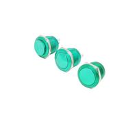 1 pezzo 22mm terminale a vite elettronico impermeabile interruttore a pulsante in metallo altoparlante momentaneo alimentatore for PC ossido di alluminio(Green,22MM_FLAT HEAD)