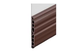 1 pezzo 28/45 mm di altezza, guarnizione inferiore anti-perdita, autoadesiva, antiusura, in TPE multistrato, antivento, guarnizione for fessure delle porte(Small Brown)