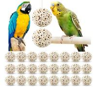 1 pezzo/2pezzi/3pezzi/5pezzi/10pezzi Assortimento di colori naturali Palla di luffa, giocattoli per uccelli, giochi da masticare per pappagalli per mordere, macinare e divertirsi 1 giocattolo con pall
