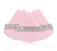 1 pezzo/3 pezzi/5 pezzi/10 pezzi/15 pezzi/24 pezzi Set di spugne per trucco a triangolo nere, velluto cristallino a pelo corto, morbide e appiccicose, prezzo accessibile, adatte come regalo di Natale,