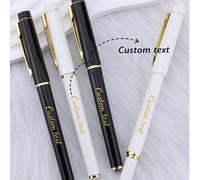 1 PEZZO/3 PEZZI/5 PEZZI Penne a sfera personalizzabili con testo personalizzato, penne a sfera esclusive personalizzate, penne a sfera di alta qualità, penne a sfera per affari, penne per firme person