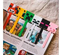 1 pezzo/3 pezzi/6 pezzi Set di segnalibri con modelli di personaggi del gioco Minecraft, segnalibri con l'ultima ombra dell'ape che spaventa, semplici regali di compleanno, accessori per libri per ama