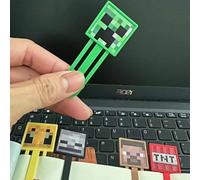 1 pezzo/3 pezzi/6 pezzi Set di segnalibri con modelli di personaggi del gioco Minecraft, segnalibri con l'ultima ombra dell'ape che spaventa, semplici regali di compleanno, accessori per libri per ama