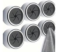 1 pezzo/3 pezzi/8 pezzi Ganci per asciugamani a spirale/a croce grigi, fermagli adesivi creativi per tessuti, supporti per asciugamani/stracci montati a parete per bagno e cucina, impediscono agli asc