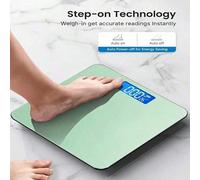 1 pezzo/3 pezzi Bilancia digitale per il bagno di alta precisione, multifunzione e multicolore, con display LCD (26cm x 26cm/28cm x 28cm), accurata fino a 180kg, con funzione di temperatura, design de