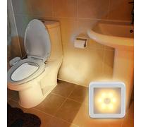 1 pezzo/3 pezzi Luce notturna a LED con sensore automatico, lampada da parete senza fili, alimentata a batteria (batterie non incluse), adatta per scale, armadi, bagno, gradini, camera da letto, corri