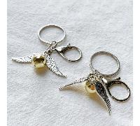 1 pezzo/3 pezzi Portachiavi in acrilico a forma di accessorio di Harry Potter, ciondolo per borse, auto, collezione, regalo per fan del Mondo Magico, pendente carino a tema Y2K Lega di ferro