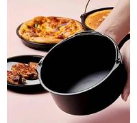 1 pezzo/3 pezzi Stampo per torta rotondo antiaderente in acciaio al carbonio, accessori per friggitrice ad aria, cestello per torta rinforzato per uso domestico 1 pezzo (L),1 pezzo (M),1pz(S),3 pezzi