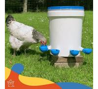 1 pezzo/3 pezzi Tazze per abbeveratoio automatico grande per polli blu, adatto per anatre, oche, tacchini e coniglietto - Kit alimentatore acqua - Abbeveratoio per pollame 1 pezzo blu,10 pezzi blu,3 p