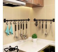 1 pezzo 30cm/40cm/50cm spostabile Gancio , semplice e elegante , nero spostabile Gancio per coperchio Supporto , attrezzato con unghie colla , facile da installare , adatto per Strumento Gancio , chia