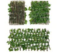 1 pezzo 35*190cm Pergolato da giardino in legno espandibile, recinzione artificiale, adatto per decorazione domestica, decorazione da parete, paesaggio esterno moderno, pergolato da giardino, decorazi