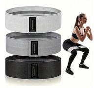 1 pezzo/3pcs Set di fasce di resistenza elastiche di base, in misto poliestere - Perfette per l'allenamento di gambe e glutei, ideali per allenamenti a casa, squat glute burner antiscivolo fitness per