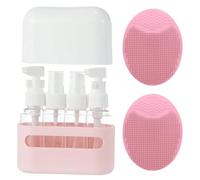 1 Pezzo 4 In 1 Pezzo Di Imbottigliamento E Pennelli Per Lavare A 2 Parti, Contenitori Di Cosmetici Da Viaggio, Gadget Da Viaggio, Bottiglia Da Viaggio, Contenitori Liquidi.
