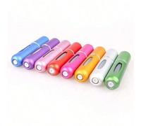 1 pezzo/4 pezzi Flacone spray da 5ml con fondo riempito, flacone per profumo, flacone ricarica per profumo con fondo in alluminio, flacone cosmetico portatile Nero 1pz,Rosa 1pz,Viola 1pz,Rosso 1pz,(Ne