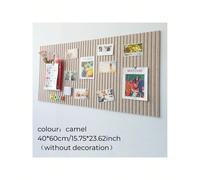 1 pezzo 40*60cm Bacheca in feltro con scanalature verticali, stile nordico, bacheca creativa in feltro per messaggi, sfondo per foto, decorazione da parete per camera, bagno, camera da letto, soggiorn