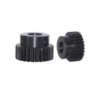 1 pezzo 40 denti ingranaggio diritto con mozzo, ingranaggio diritto con borchia, modulo 2, foro 18mm, scanalatura per chiavetta 6x2,8mm