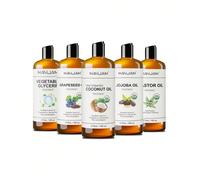 1 pezzo 473ml/16fl.Oz Olio di base adatto per capelli, viso e massaggio corpo completo. Può essere abbinato a diffusori di aromaterapia e umidificatori, fornendo nutrimento al corpo, idratando la pell