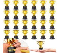 1 pezzo/5 pezzi/24 pezzi Trofeo in miniatura, adatto come ricompensa per il ritorno a scuola, trofeo d'oro per la partecipazione, applicabile per eventi sportivi e competizioni, regali per feste, rico