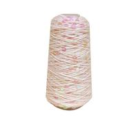 1 pezzo 50 g 140 m fai da te 3,0 mm + 6 filato di cotone con paillettes fantasia accessori for indumenti fili uncinetto per Artigianato Fatti a Mano(Color 2)