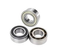 1 pezzo 5302-2RS Cuscinetto a sfera a contatto angolare a doppia fila, Alta precisione di classe P5, diametro interno 15mm, diametro esterno 42mm, altezza 19mm, 15x42x19mm