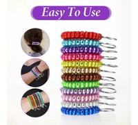 1 pezzo/7 pezzi Portachiavi a spirale, braccialetto elastico colorato, anello per chiavi da polso, elastico per capelli, cordoncino per telefono a spirale, ciondolo per borsa, regalo carino Tagli Unic