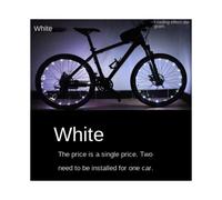 (1 pezzo â Bianco) Luce per bicicletta Hot Wheels, luce per telaio mountain bike, luce per raggi,