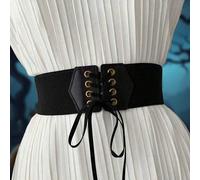 1 pezzo Abito decorativo elastico in vita di stile minimalista nero alla moda, adatto per pendolarismo, appuntamenti, feste e altre occasioni L,M,S,XL,XXL,XXXLBlocchi di colore,LetterePoliestere